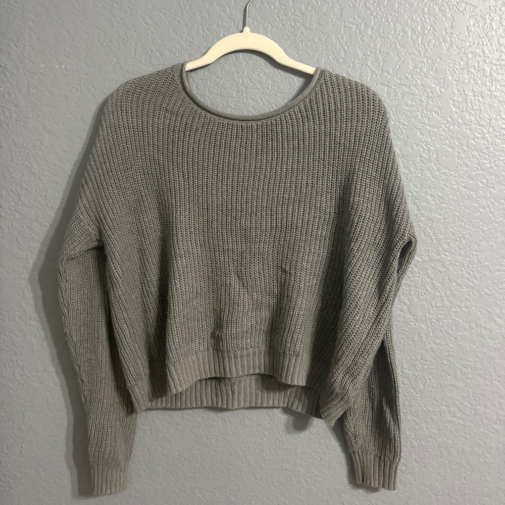 Gray Basic Sweater